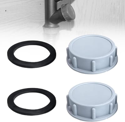 Leiding Afsluitdoppen - Afvoerpluggen - Afvoer Dichtmaken - Met Afdichtring - 50mm - Grijs