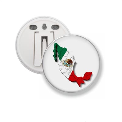 Button Met Clip - Mexico