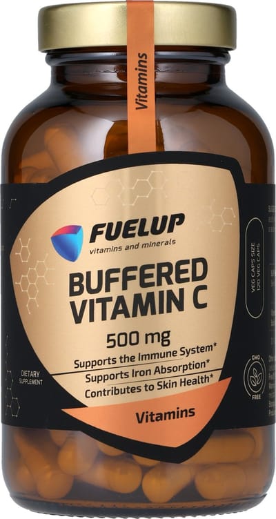 Fuel-Up Buffered Vitamin C 500 mg, 120 veg caps