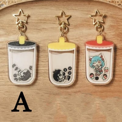 Game Omori Sunny Basil Cosplay Sleutelhanger Kawaii Acryl Hanger Sleutelhanger Sleutelketting Tas Ornament Accessoires Decoratie Rekwisieten brown