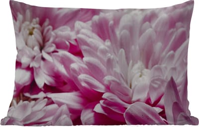 Buitenkussens - Tuin - Bloemen - Roze - Natuur - 50x30 cm