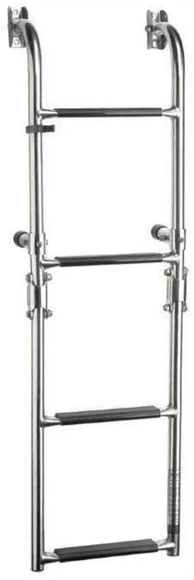 VETUS RVS opvouwbare Zwemtrap dekmontage 445-905mm | SLF4A