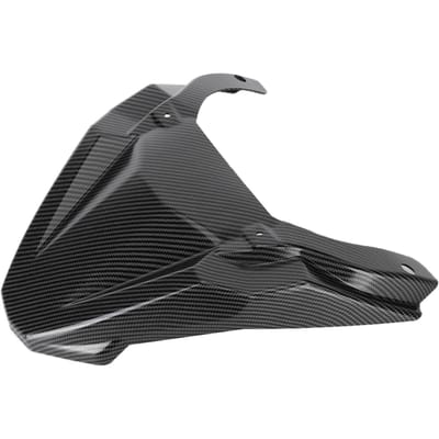 Extension de Garde-boue de Roue Avant de Moto Style Fibre de Carbone Remplacement pour Yamaha FJ-09 2015-2019 gray