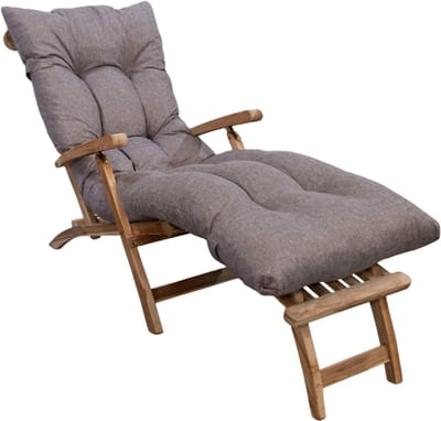 Bananair - Ligbedkussen - Tuinkussen - Zonnebed Kussen voor Tuin - Beige - 185 x 60 x 15 cm