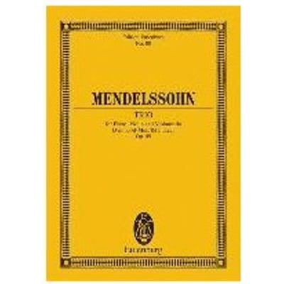 Piano Trio D Minor Op 49 - MENDELSSOHN BARTHOLD
