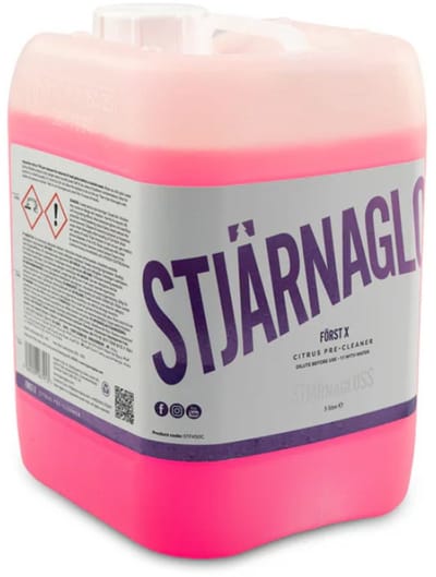 STJÄRNAGLOSS - Först X - Citrus Pre-Cleaner - Insect, Vuil & Wegfilm Verwijderaar - Concentrate - 5L