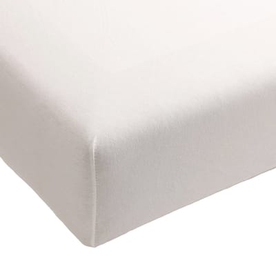 Hoeslaken Jersey Katoen - Wit - 80x210 - 100% Katoen - Oeko-Tex gecertificeerd