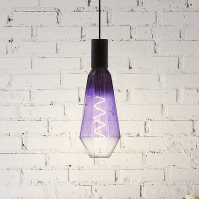 Eglo Ledfilamentlamp T100 Spiral - Paars - D10cm - Dimbaar - Warm Wit - E27 - 4w