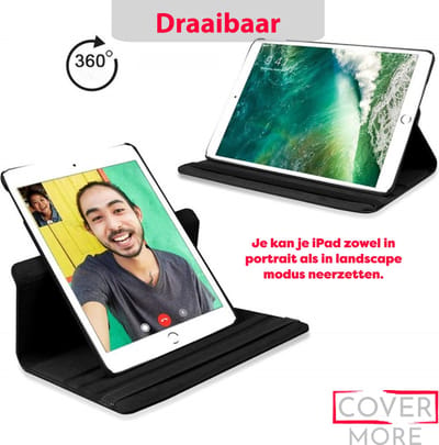 Tablet Hoes - Geschikt voor iPad Hoes 8e Generatie - 10.2 inch (2020) - Zwart