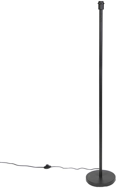 QAZQA simplo - Moderne Vloerlamp | Staande Lamp - 1 lichts - H 1490 mm - Zwart - Woonkamer | Slaapkamer