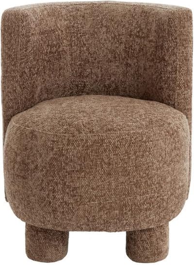 Light & Living Fauteuil Kamova Chenille - Donkerbruin