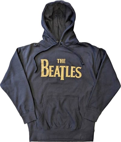 The Beatles - Gold Drop T Logo Hoodie/trui - S - Blauw