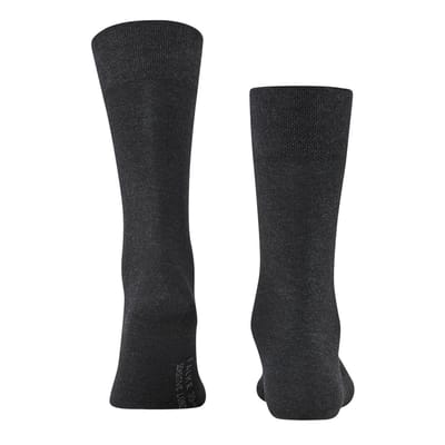 FALKE Sensitive London met comfort tailleband katoen sokken heren grijs - maat 39-42