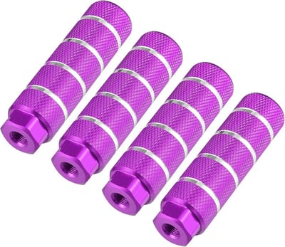 Universele Fiets As Steunen 3/8 Inch Fietsvoetsteunen Paars (4 Stuks)
