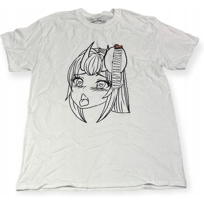 Koszulka T-shirt męski okrągły dekolt SPENCER'S LEWD COMPLEX M white