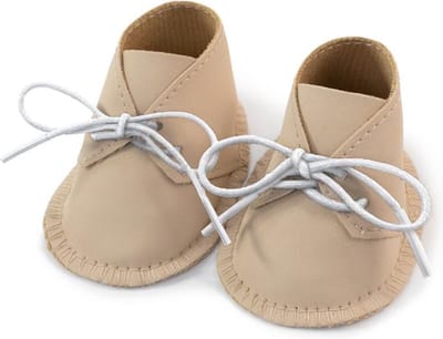ML Poppen: SCHOENEN voor jongen/meisje 38cm, beige, 3+