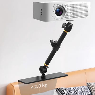 Projector Beugel - Projector Houder - Film Kijken - Verstelbare Lengte - 33-45 cm - Zwart