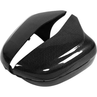 Paire Garniture de Couvercle de Rétroviseur Extérieur Arrière Style M Décor en Fibre de Carbone Adapté pour Série 5 G30 G31 G38 LHD 2017‑2021 black