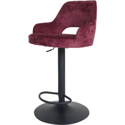 Barkruk Vivian - Perfect Harmony - Bordeaux 59 - Draaibare Design Barkruk in Velvet / Hotel Chique Stijl
