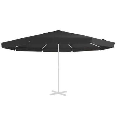 vidaXL - Vervangingsdoek - voor - parasol - 515 - cm - zwart