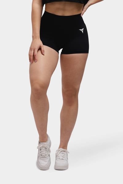 Breaking Limits Sport Short Dames – High Waist – Bum Scrunch – Zweetafvoerend – Squatproof – Zwart – Maat S