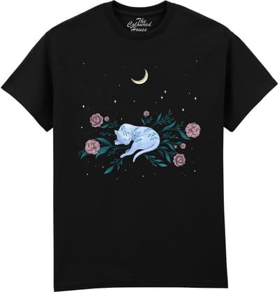 Katten Cat Dreaming The Coloured House T-shirt M
