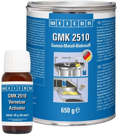 WEICON GMK 2510 – 690 g – 2K rubber-metaal-lijm zwart