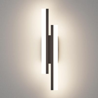 Lange LED Wandlamp Zwart 12W 40cm Natuurlijk Wit Luxe Binnenverlichting voor Woonkamer Slaapkamer