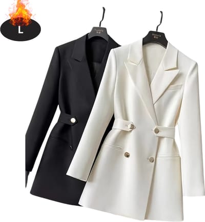 Livano Mantel Dames - Tussenmantel - Jas - Mantelpakje - Trenchcoat - Overjas - Overcoat - Winter - Wit - L