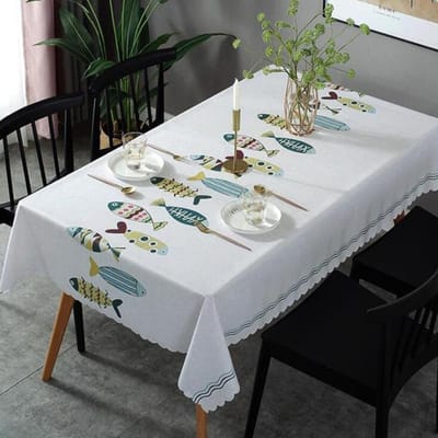 Waterdicht Tafelkleed Tafelkleed Rechthoekig Plastic Koffietafel Voor Woonkamer Tafelkleed Doek Eettafelkleed Manteles 40x70cm white