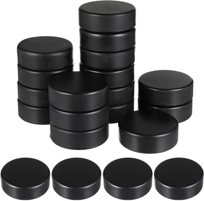 IJshockey Schuimballen - Oefenpucks Binnen - Hockey Training - Gedempte Impact - 7.5 cm - Zwart