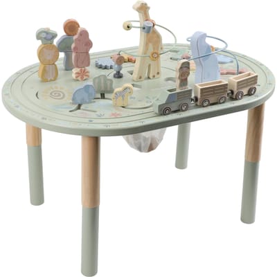 Little Dutch Activiteitentafel XL FSC - Safari Friends Houten speelgoed