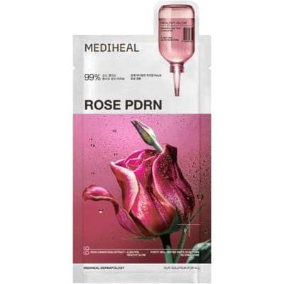 MEDIHEAL Rose PDRN Essential Mask Healthy Glow 24 ml - masque resserrant les pores