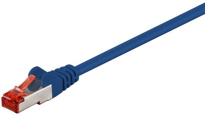 Goobay CAT 6 Patch Cable, S/FTP (PiMF), blue 0.25 m