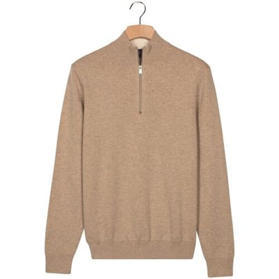 Baileys - Trui - Fijn gebreid - Regular fit - Katoen/Cashmere - Pullover - Beige - 528498-815