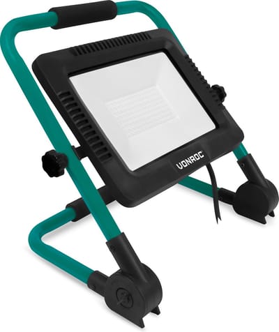VONROC Led werklamp 100W – Opvouwbaar – Kantelbaar - Brede stralingshoek 120°