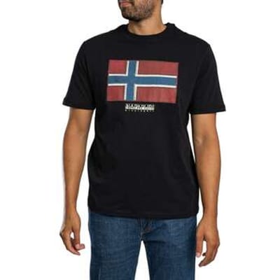 T-shirt Korte Mouw Napapijri Vlag Tiki T-shirt
