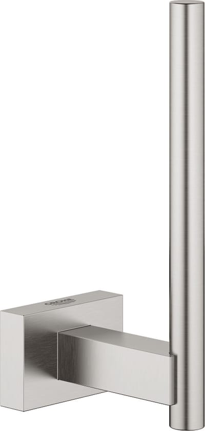 GROHE Essentials Cube Closetrolhouder - Supersteel (RVS look) - 40623DC1