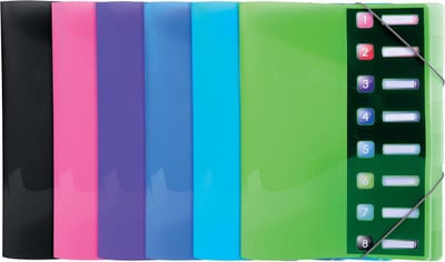 Exacompta IDERAMA® PP Harmonika Sorteermap - 8 indelingen - Geassorteerd - 58670E