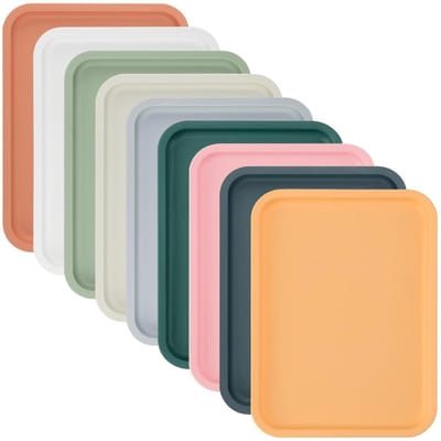Dailygoods- Dienblad Lichtgewicht - Rechthoekig - Kunststof - 9 Kleuren - Mini-Dienblad - 30,5 x 23 x 1,5 cm - Servies