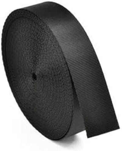 Nylon Singelband - Platte Band - DIY Reparatie - Duurzaam Materiaal - 10 Meter - Zwart