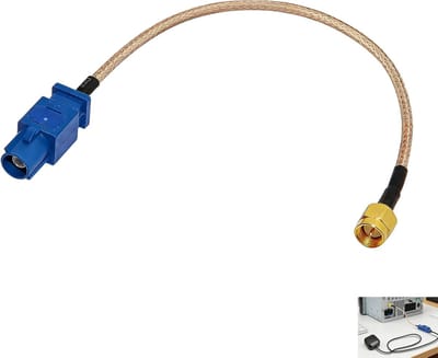 GPS Antenne Adapter - Verbindingskabel Navigatie - Auto Radio Connectie - Hoge Kwaliteit Coaxiaal - 15 cm Lengte