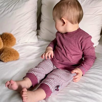 Babybroekje OrganicEra Biologisch babybroekje met elastische band, gestreept