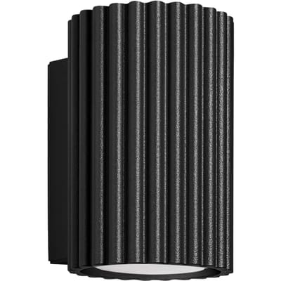 Sollux Lighting Wandlamp Karbon - GU10 - zwart - aluminium - 10x6.5x8.5cm