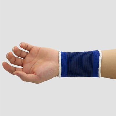 Polssteun Huls - Compressie Band - Sport En Herstel - Ademend En Comfortabel - 1 Paar - Blauw