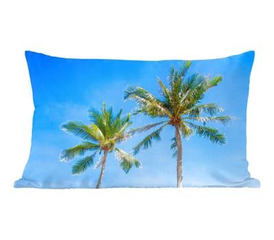 Sierkussens - Kussentjes Woonkamer - 60x40 cm - Palm - Zomer - Tropisch