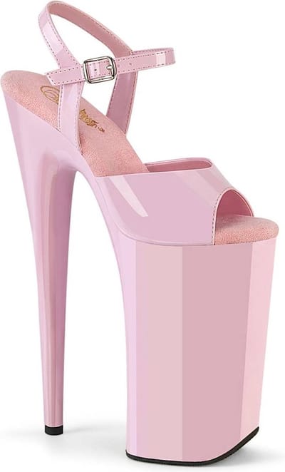 Pleaser - BEYOND009 Sandaal met enkelband, Paaldans schoenen - US 7 - 37 Shoes - Roze