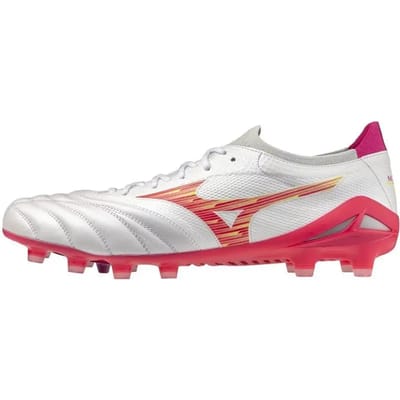 Mizuno Morelia Neo IV Beta Elite FG Voetbalschoenen Wit/Roze 44