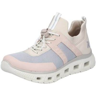 Rieker Dames Sneaker Low Sneaker Casual Comfortabel Memory-Foam M6061-91 Rose