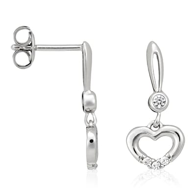 Orphelia Dames 925 Sterling Zilveren Dangle Oorbellen - Zilver ZO-5112
